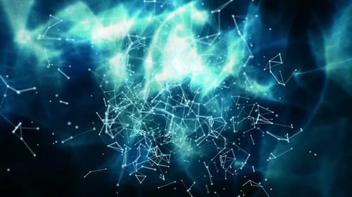 Futuristic Digital Network Connection Plexus Abstract Background Animation