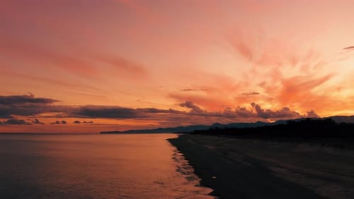 Sunset on the ocean