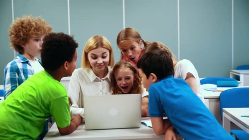 Children at the primary school.
