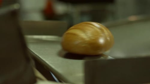 Fresh Bread on the Conveyor.
