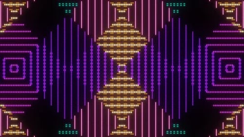 Smooth Iridescence of Colored Pixel Squares