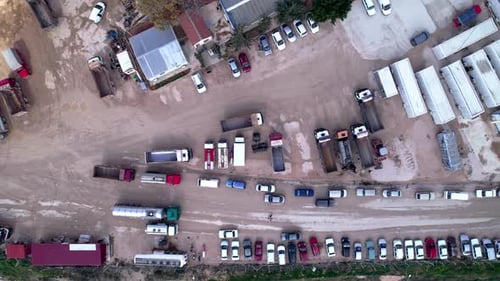 Parking Lot of Industrial Enterprise