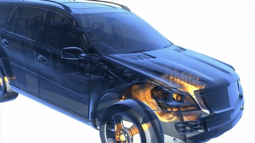 Transparent Car Rotate