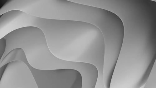 Abstract Flowing Gray Waves Motion Background Loop