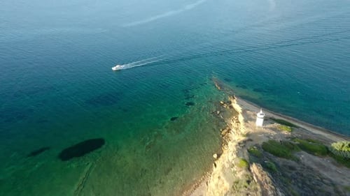 Sea And Boat Aerial 1