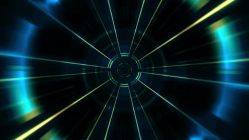 Abstract Circle Rays 01