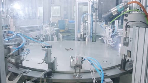 Pièces de fabrication de machines robotiques avancées dans une chaîne d'assemblage automatisée