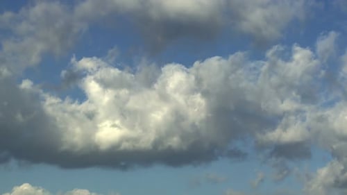Moving Clouds and Blue Sky Time Lapse