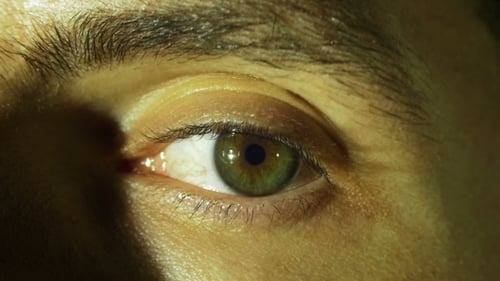 Close Up of Eye Blinking with Detail