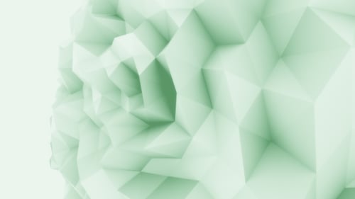 Fond de mouvement Green Low Poly Sphere