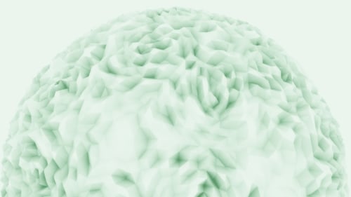 Grüner Hintergrund mit niedriger Polykugel