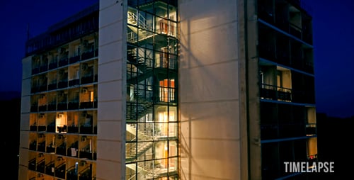 Vida nocturna del viejo hotel