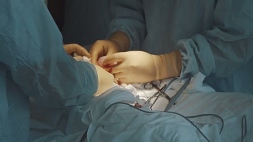 Surgical Operation in Hospital Operating Room