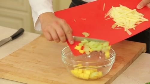 Chopping Food Ingredients