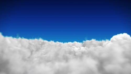 Blue Sky Background With White Clouds