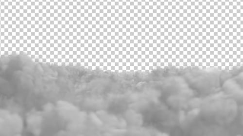 Flying Over The Clouds Alpha Channel