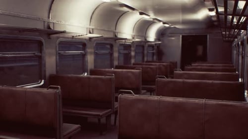 Interior of Old Soviet Electric Train