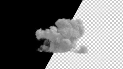 Realistic Smoke Burst Transition Animation