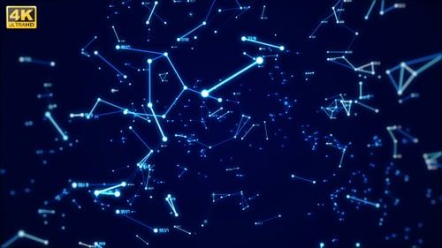 Futuristic Digital Data Network Connection Background Loop