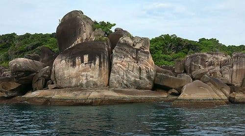 Rock dans l'océan