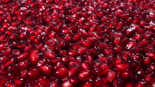 Vibrant Pomegranate Seeds Close Up