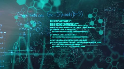 Animation of data processing during coronavirus covid19 pandemic