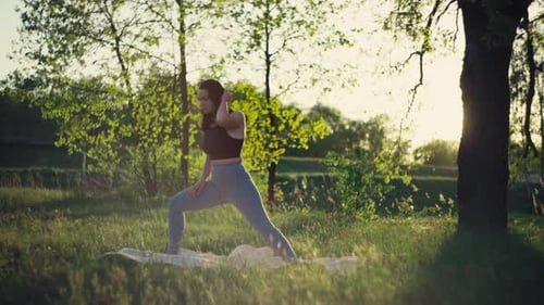 Healthy Lifestyle Yoga in Nature