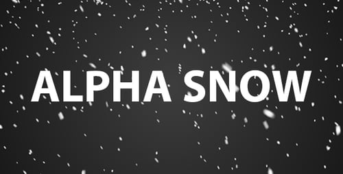 Realistic Falling Snow Particles Overlay Animation