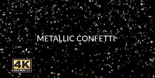 Metallic Confetti 4K