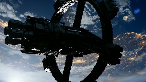 Station spatiale tournant autour de la Terre
