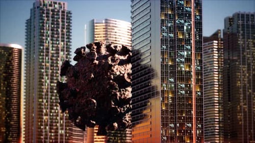 Empty City Caused By Quarantine As a Result of Coronavirus Infection