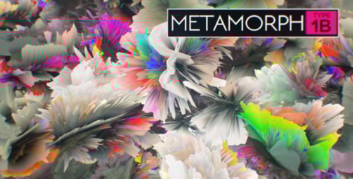 Dynamic Abstract Glitch Morphing Shapes Animation