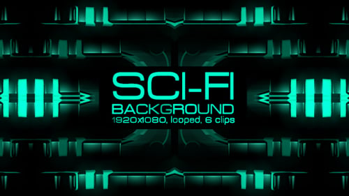 Sci-Fi-Hintergrund-VJ-Kit