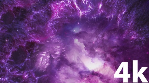 Abstract Purple Nebula Space Journey Background