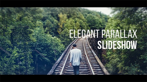 Clean Parallax Opener with Abstract Geometric Overlays