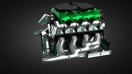 Loop Rotate Car Engine