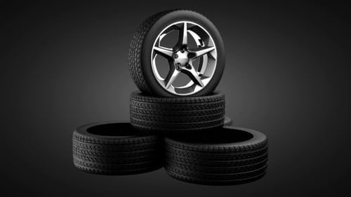 Loop Rotate Car Wheel