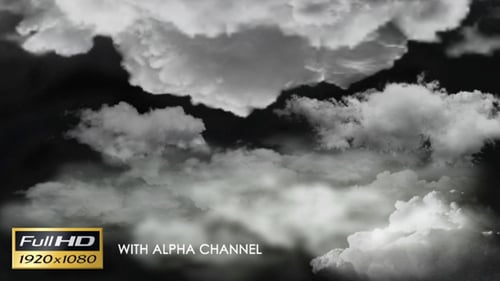 Realistic Dynamic Moving Clouds Alpha Channel Overlay