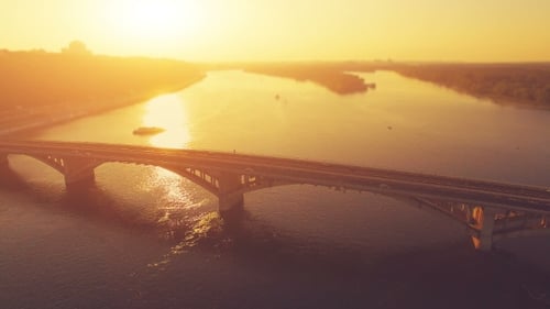 Metro Bridge In Kiev