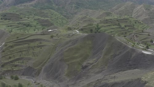 Beautiful Mountain Green Fields Terraces