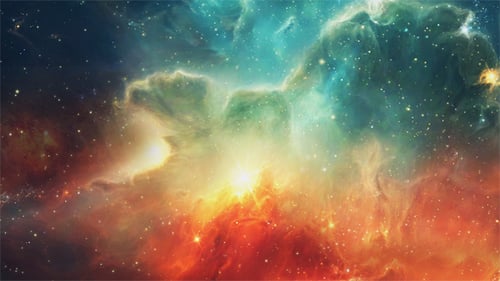 Bright Nebula in Space
