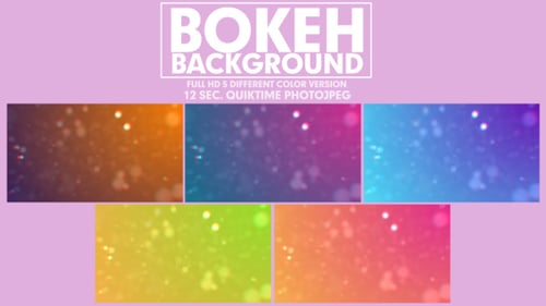 Abstract Colorful Bokeh Particle Light Background