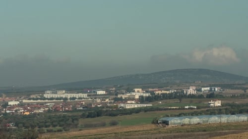 Town and Clouds