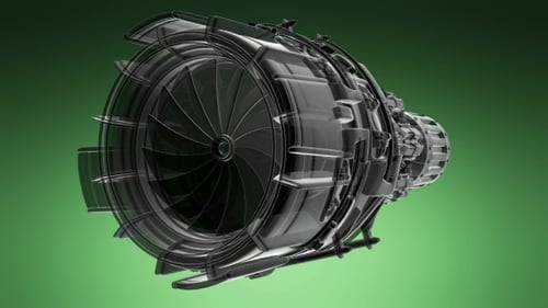 Turbine mit Strahltriebwerk