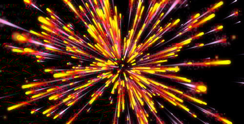 Dynamic Fiery Light Burst Celebration Background