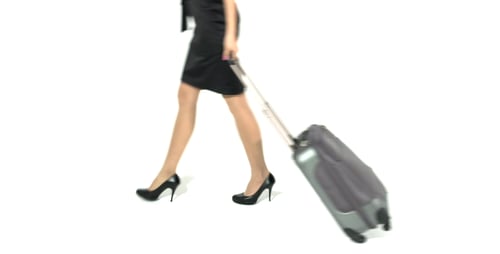 Mulher de negócios com mala