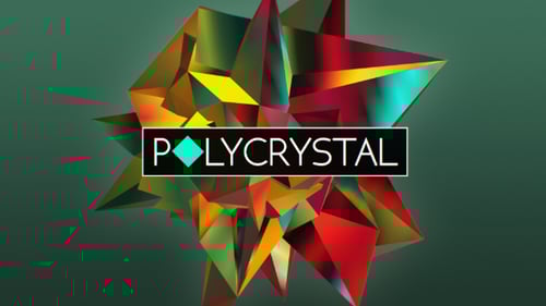 Animated Geometric Crystal Polygon Object Background Pack