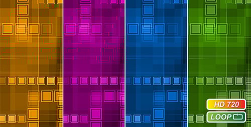 Animated Abstract Squares Grid Background Loop