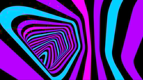 Flashing Colored Tunnel