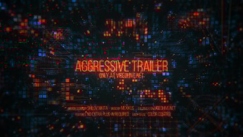 Aggressive Glitch Digital Tech Trailer Opener